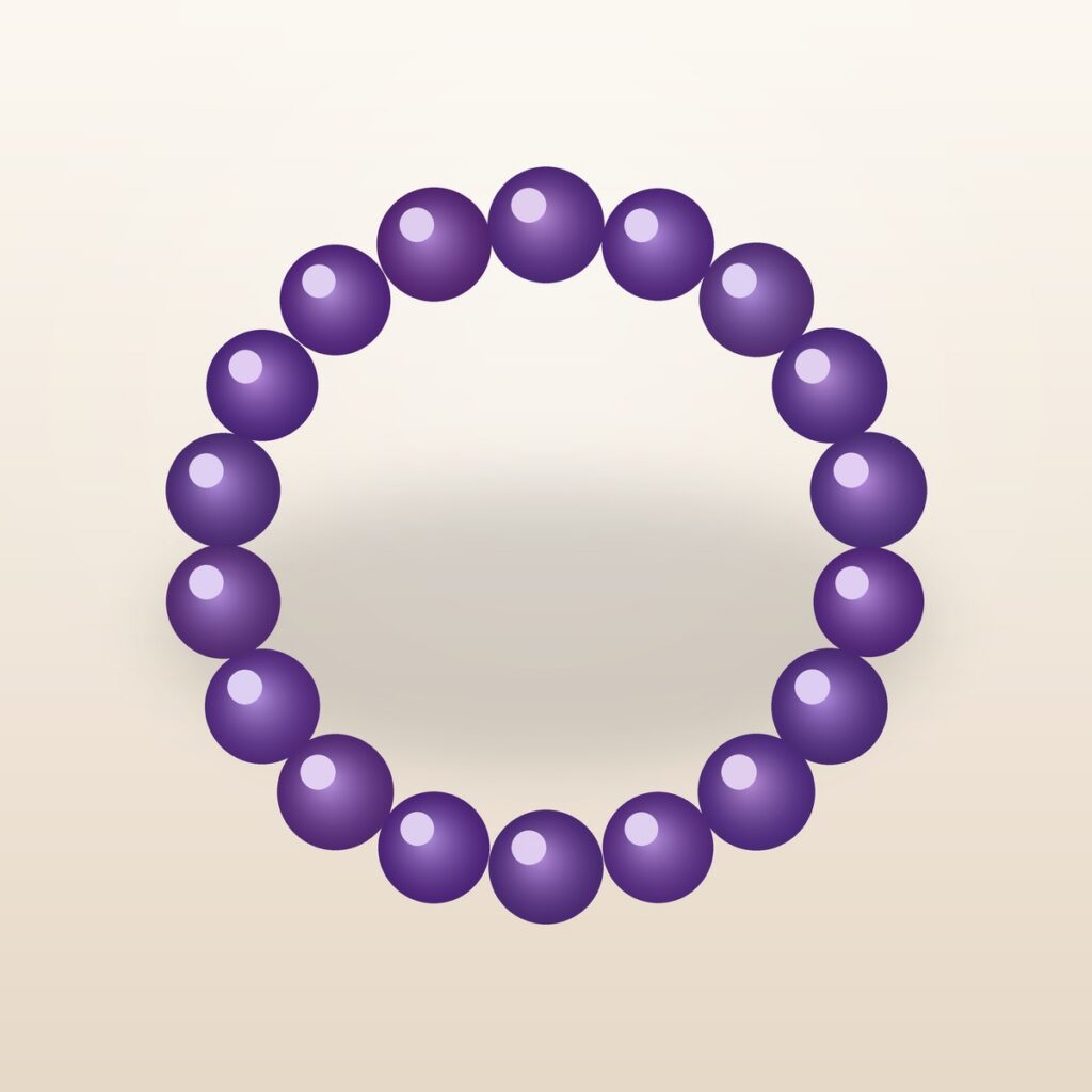 Amethyst Chunky Bead Bracelet