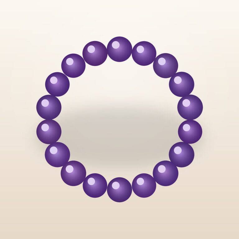 Amethyst Chunky Bead Bracelet