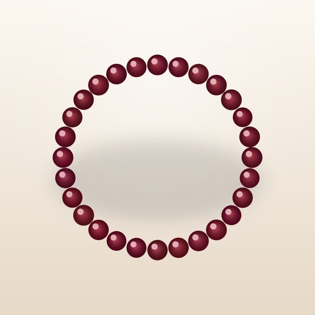 Red Garnet Minimal Bracelet