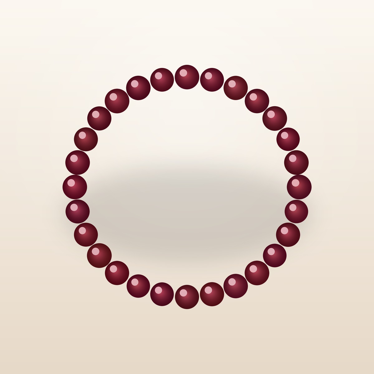 Red Garnet Minimal Bracelet